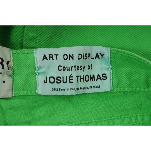 Gallery Dept Men Logan Wide Leg Jean 33x30 Green Boot Cut High Waist Flare Denim - Picture 8 of 11